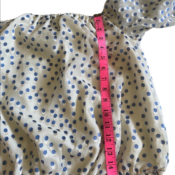 Lovers + Friends Oh Girl Top in Speckled Ocean Off the Shoulder Top - Medium - Picture 6 of 11